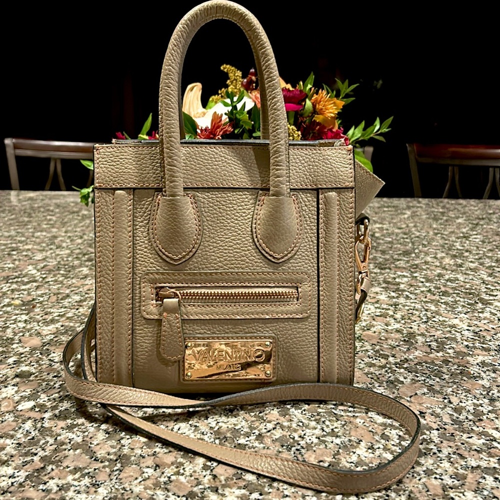 Valentino Milano Crossbody Bag | Beige/Tan Leather
